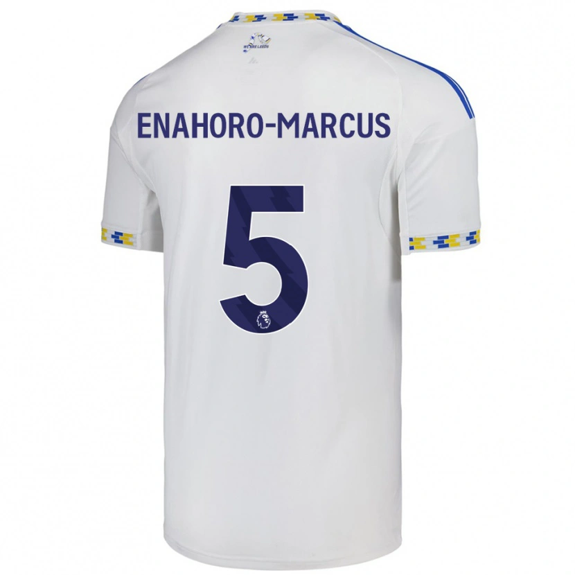Danxen Męski Louis Enahoro-Marcus #5 Biało-Niebieski Domowa Koszulka 2025/26 Koszulki Klubowe