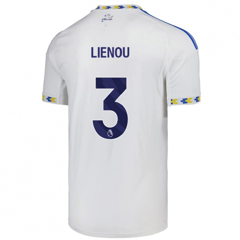 Danxen Męski Jayden Lienou #3 Biało-Niebieski Domowa Koszulka 2025/26 Koszulki Klubowe