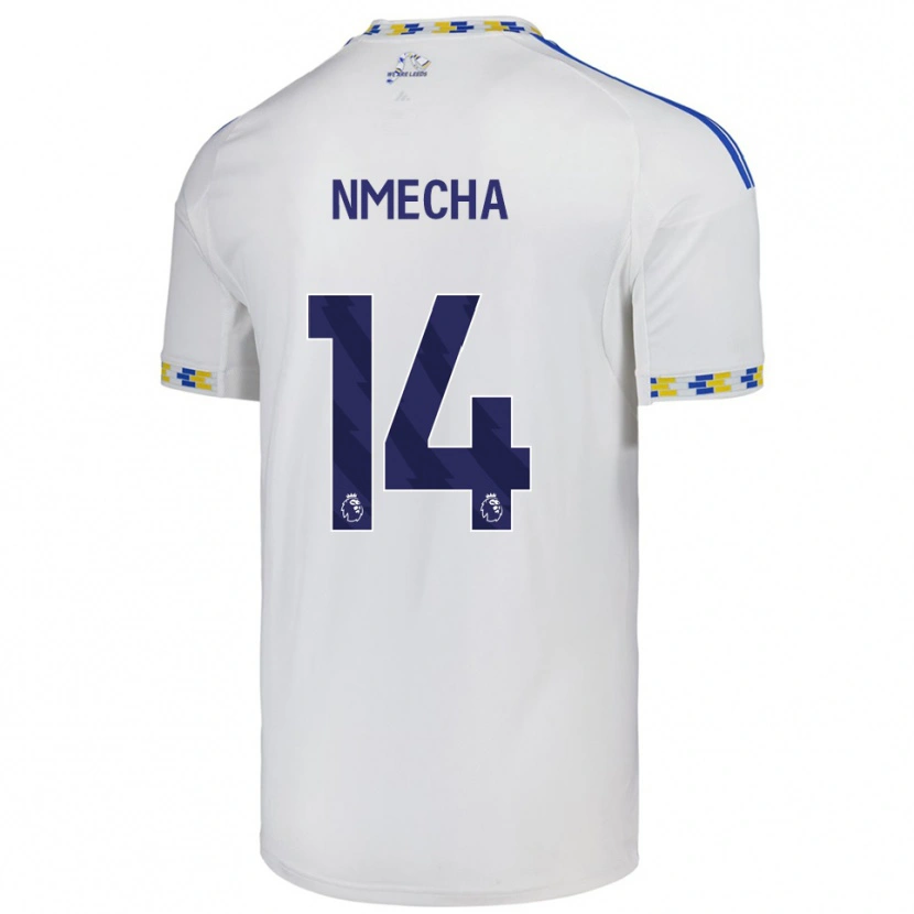 Danxen Męski Lukas Nmecha #14 Biało-Niebieski Domowa Koszulka 2025/26 Koszulki Klubowe