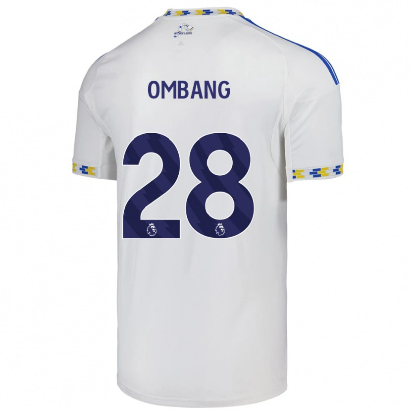 Danxen Męski Darryl Ombang #28 Biało-Niebieski Domowa Koszulka 2025/26 Koszulki Klubowe