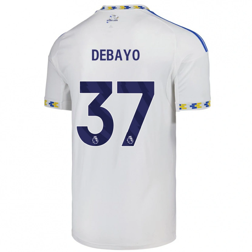 Danxen Męski James Debayo #37 Biało-Niebieski Domowa Koszulka 2025/26 Koszulki Klubowe