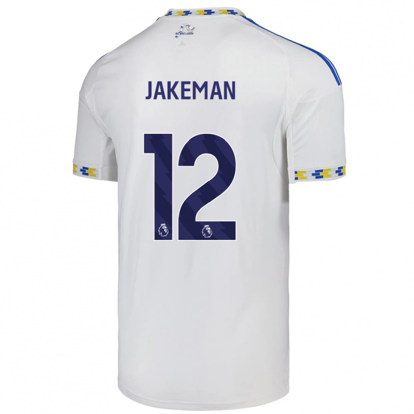 Danxen Męski Harriet Jakeman #12 Biało-Niebieski Domowa Koszulka 2025/26 Koszulki Klubowe