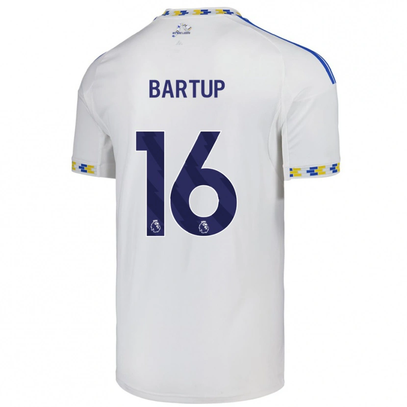 Danxen Męski Laura Bartup #16 Biało-Niebieski Domowa Koszulka 2025/26 Koszulki Klubowe