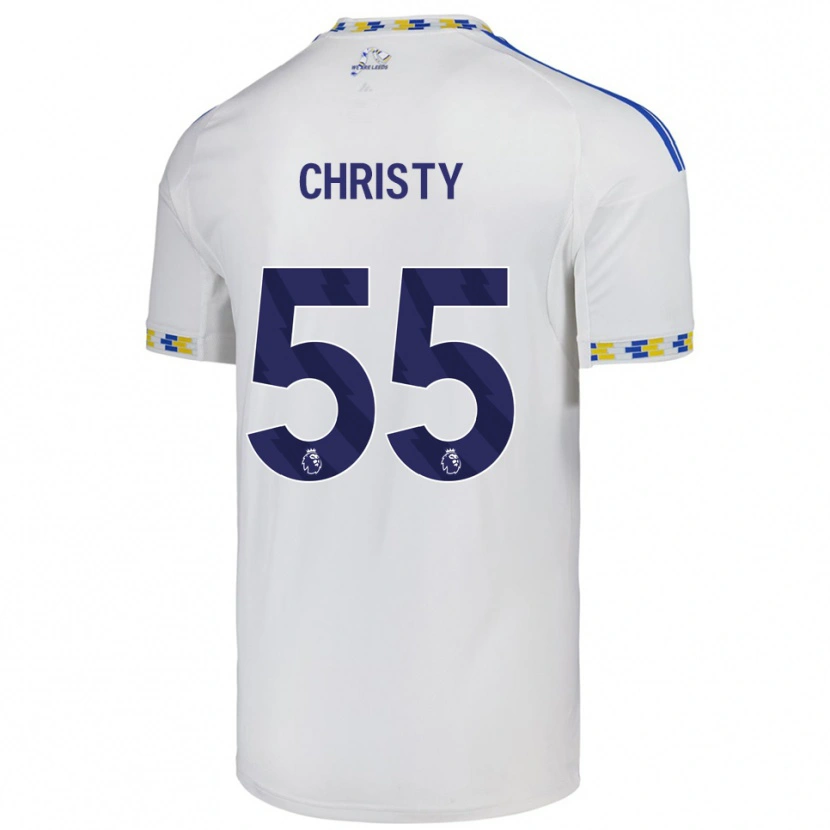 Danxen Męski Harry Christy #55 Biało-Niebieski Domowa Koszulka 2025/26 Koszulki Klubowe