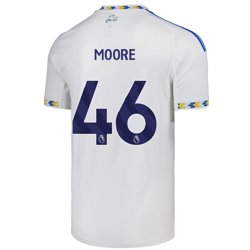 Danxen Męski Kris Moore #46 Biało-Niebieski Domowa Koszulka 2025/26 Koszulki Klubowe