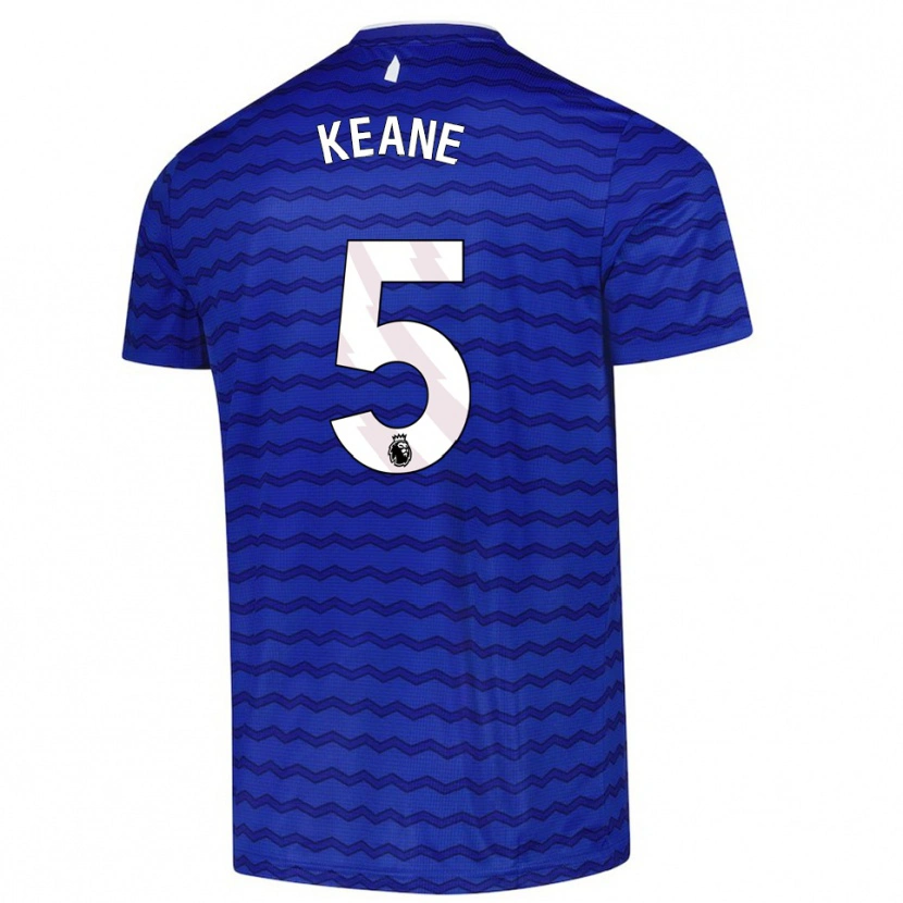 Danxen Męski Michael Keane #5 Niebiesko-Granatowy Domowa Koszulka 2025/26 Koszulki Klubowe