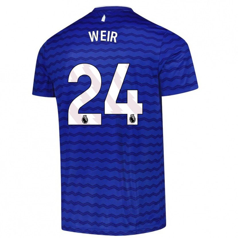 Danxen Męski Kenzie Weir #24 Niebiesko-Granatowy Domowa Koszulka 2025/26 Koszulki Klubowe