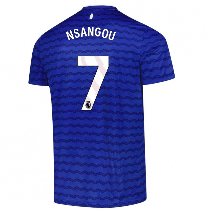 Danxen Męski Jonathan Nsangou #7 Niebiesko-Granatowy Domowa Koszulka 2025/26 Koszulki Klubowe