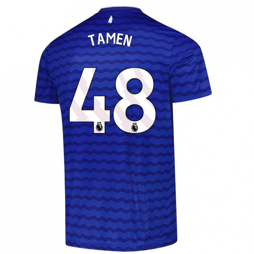 Danxen Męski William Tamen #48 Niebiesko-Granatowy Domowa Koszulka 2025/26 Koszulki Klubowe