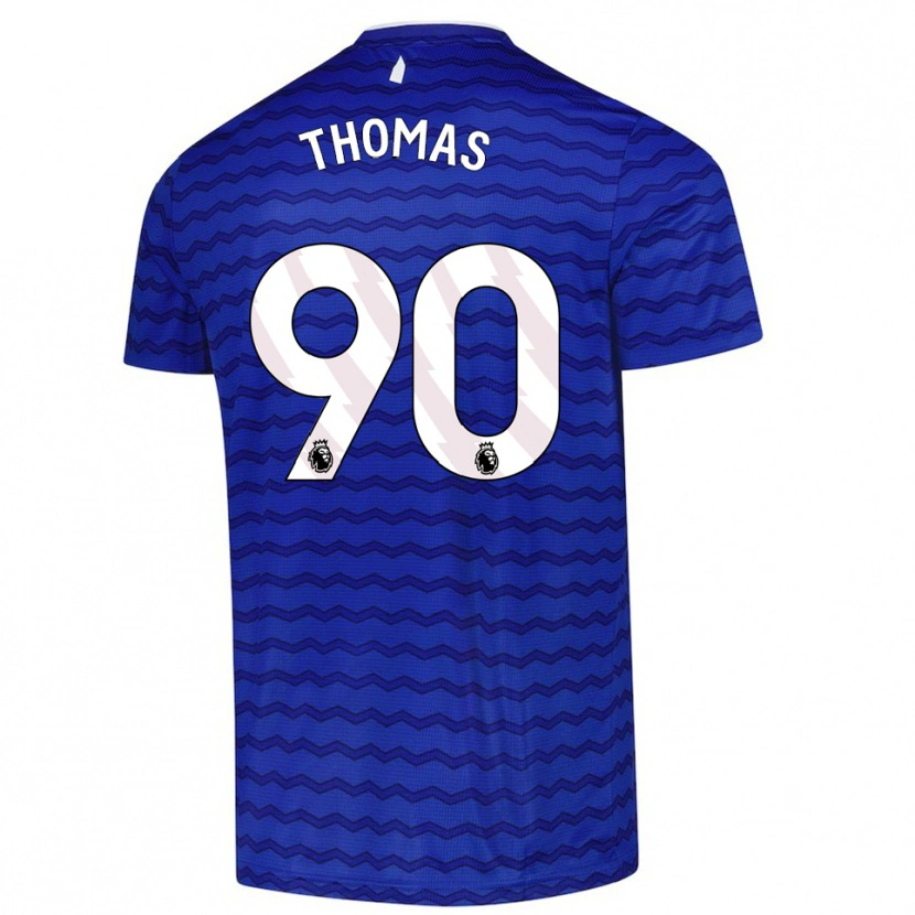 Danxen Męski Aled Thomas #90 Niebiesko-Granatowy Domowa Koszulka 2025/26 Koszulki Klubowe