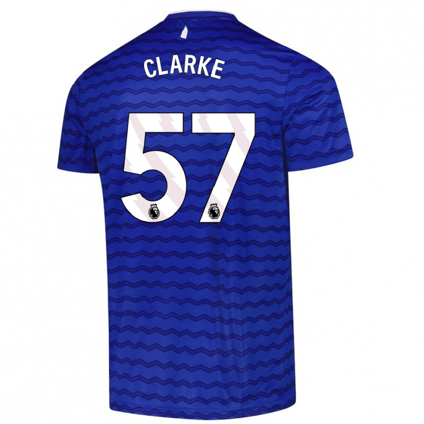 Danxen Męski Justin Clarke #57 Niebiesko-Granatowy Domowa Koszulka 2025/26 Koszulki Klubowe