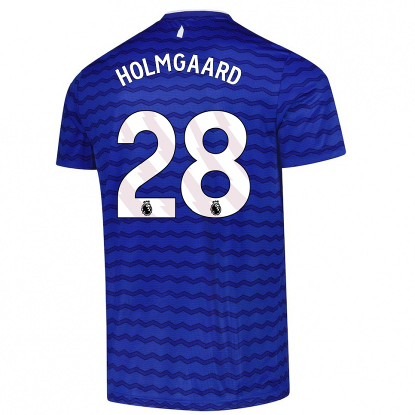 Danxen Męski Karen Holmgaard #28 Niebiesko-Granatowy Domowa Koszulka 2025/26 Koszulki Klubowe