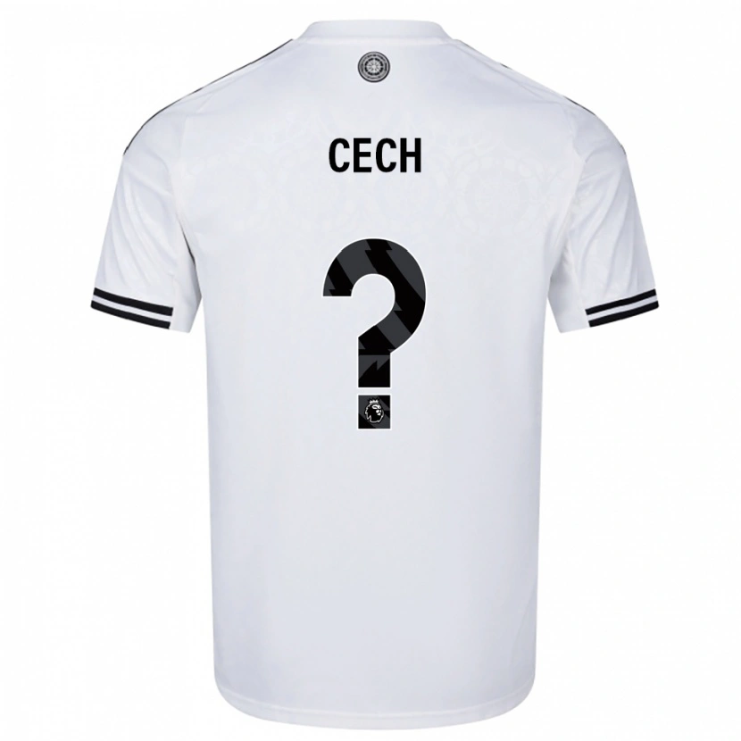 Danxen Męski Damian Cech #0 Biało-Czarny Domowa Koszulka 2025/26 Koszulki Klubowe