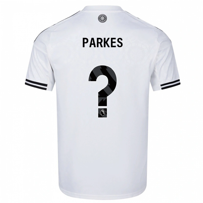 Danxen Męski Stefan Parkes #0 Biało-Czarny Domowa Koszulka 2025/26 Koszulki Klubowe