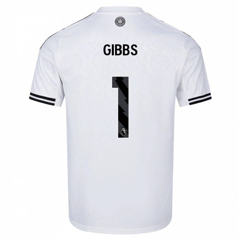 Danxen Męski Frankie Gibbs #1 Biało-Czarny Domowa Koszulka 2025/26 Koszulki Klubowe