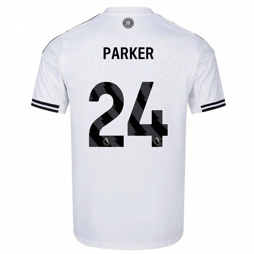 Danxen Męski Beau Parker #24 Biało-Czarny Domowa Koszulka 2025/26 Koszulki Klubowe