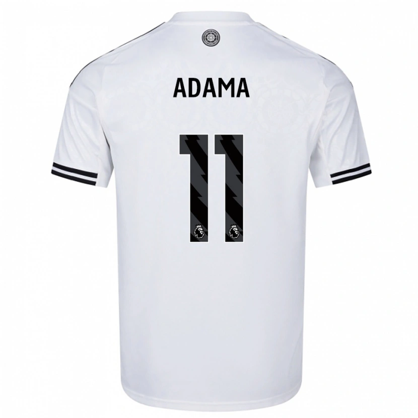 Danxen Męski Adama Traoré #11 Biało-Czarny Domowa Koszulka 2025/26 Koszulki Klubowe