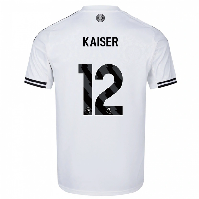 Danxen Męski Dino Kaiser #12 Biało-Czarny Domowa Koszulka 2025/26 Koszulki Klubowe