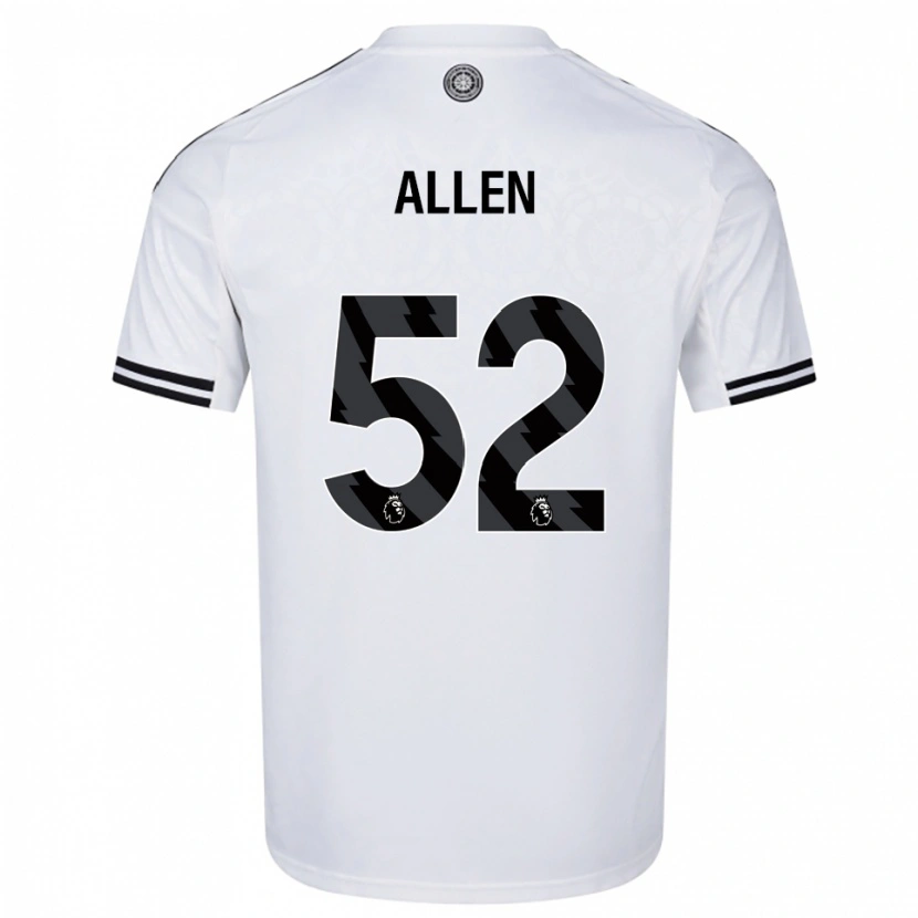 Danxen Męski Michael Allen #52 Biało-Czarny Domowa Koszulka 2025/26 Koszulki Klubowe