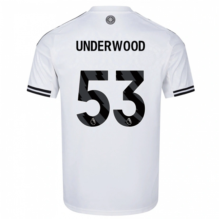 Danxen Męski Marco Underwood #53 Biało-Czarny Domowa Koszulka 2025/26 Koszulki Klubowe