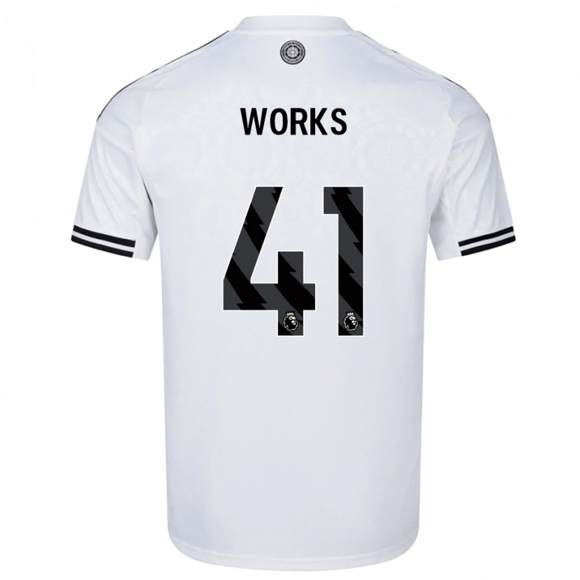 Danxen Męski Terrell Works #41 Biało-Czarny Domowa Koszulka 2025/26 Koszulki Klubowe
