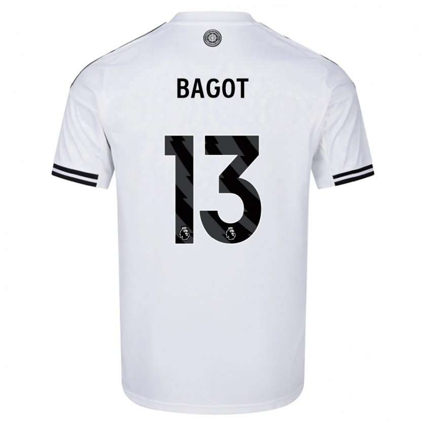 Danxen Męski Matthew Bagot #13 Biało-Czarny Domowa Koszulka 2025/26 Koszulki Klubowe
