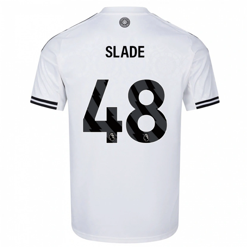 Danxen Męski Bradley Slade #48 Biało-Czarny Domowa Koszulka 2025/26 Koszulki Klubowe