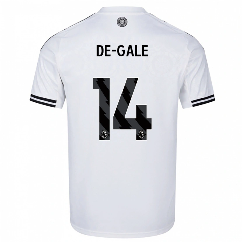 Danxen Męski Dylan De-Gale #14 Biało-Czarny Domowa Koszulka 2025/26 Koszulki Klubowe