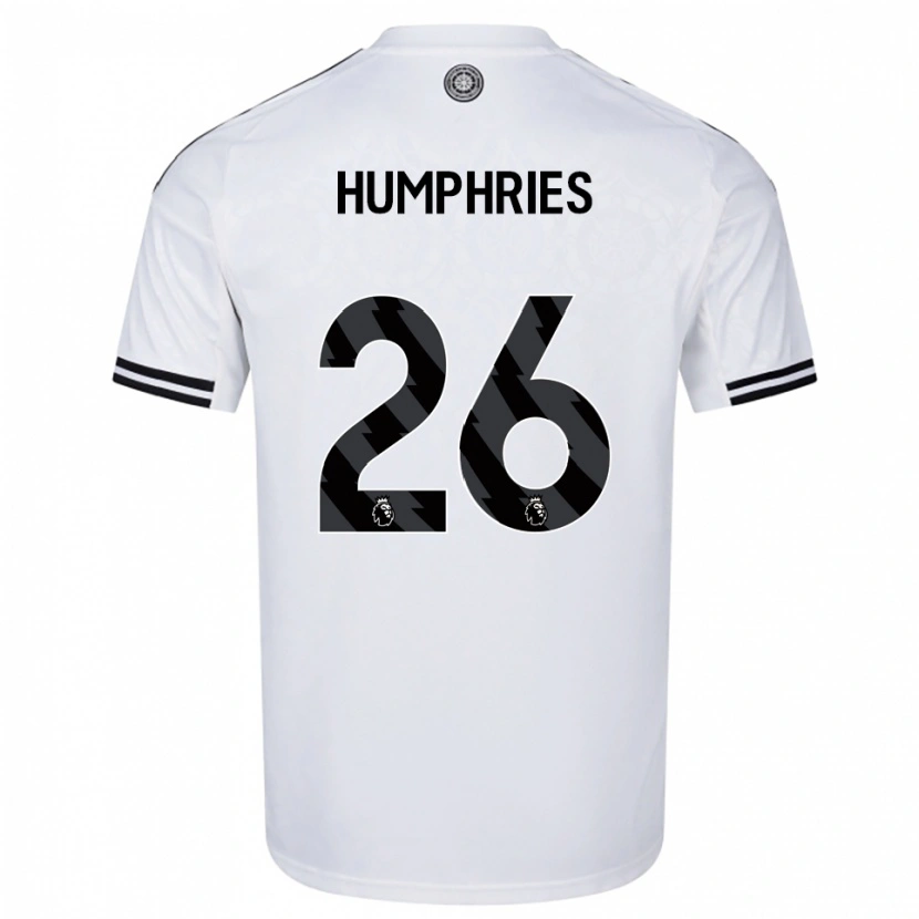 Danxen Męski Marni Humphries #26 Biało-Czarny Domowa Koszulka 2025/26 Koszulki Klubowe