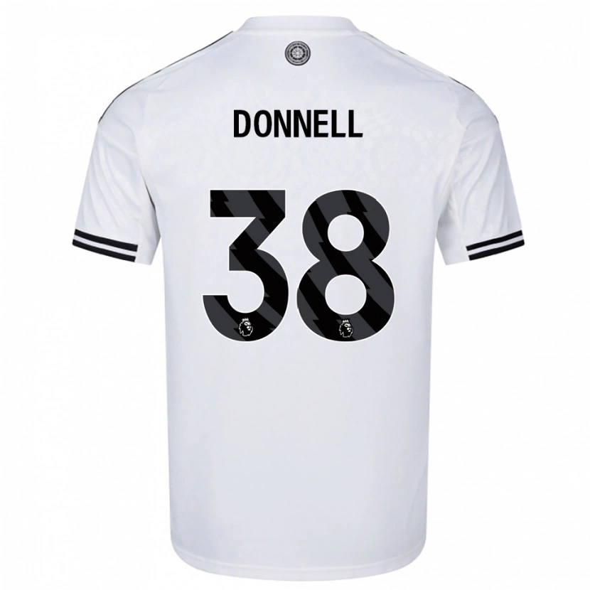 Danxen Męski Chris Donnell #38 Biało-Czarny Domowa Koszulka 2025/26 Koszulki Klubowe