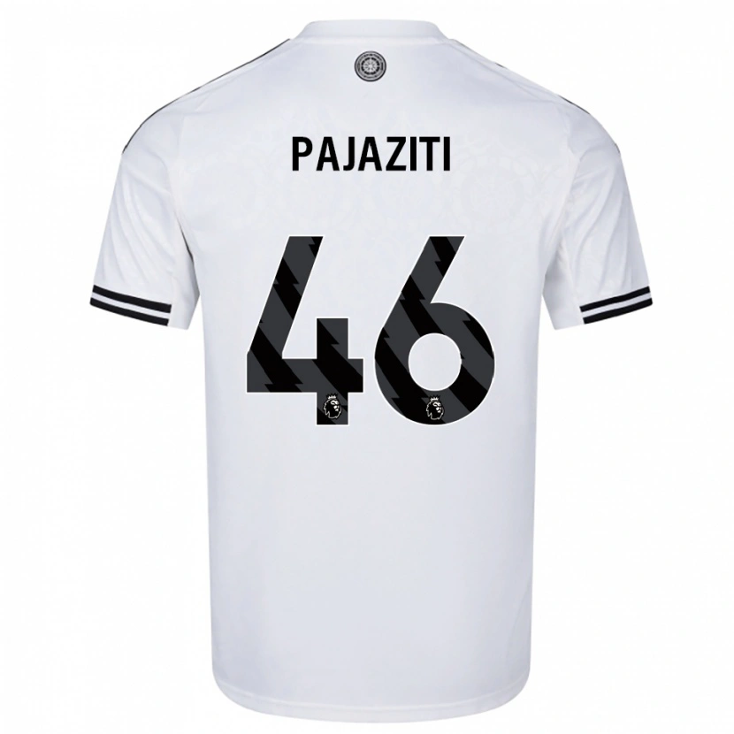 Danxen Męski Adrion Pajaziti #46 Biało-Czarny Domowa Koszulka 2025/26 Koszulki Klubowe