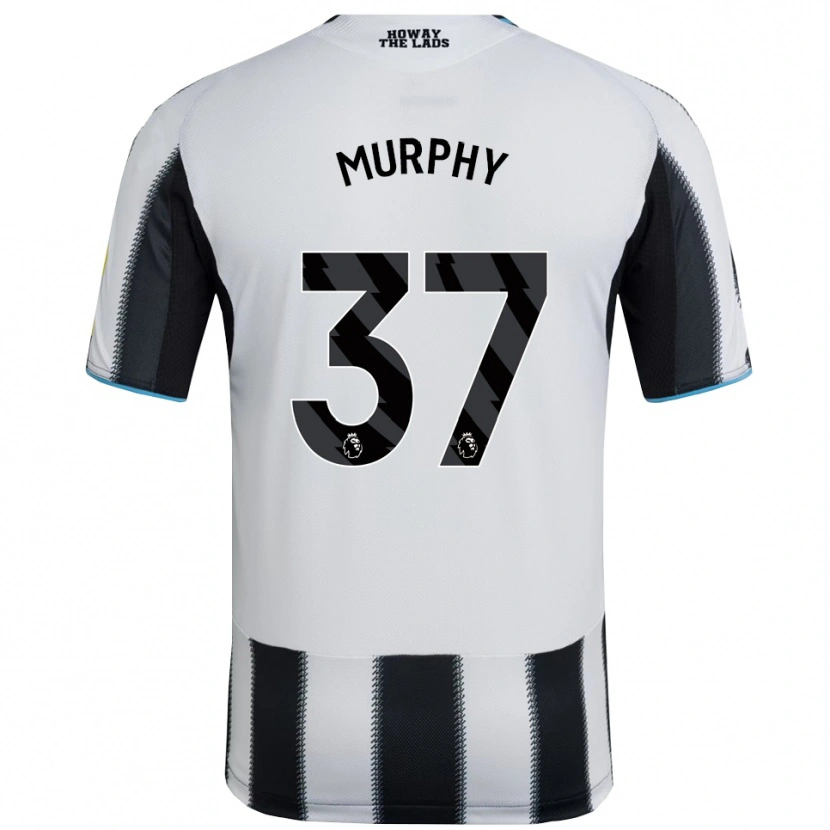 Danxen Męski Alex Murphy #37 Czarno-Biały Domowa Koszulka 2025/26 Koszulki Klubowe