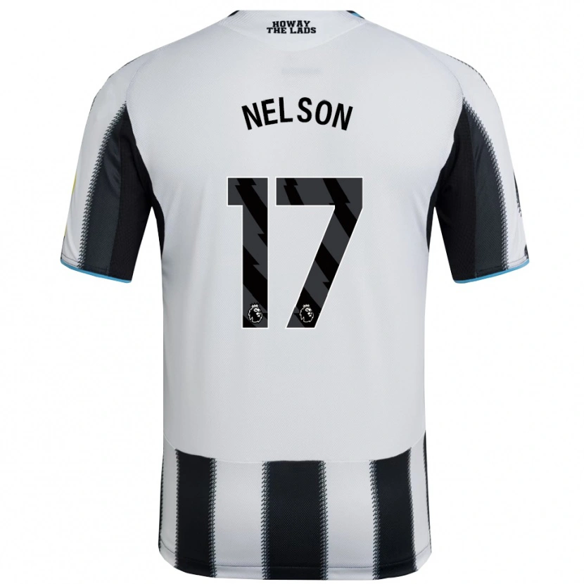 Danxen Męski Erin Nelson #17 Czarno-Biały Domowa Koszulka 2025/26 Koszulki Klubowe