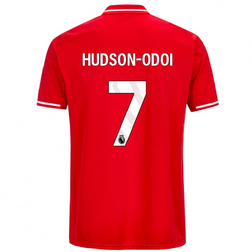 Danxen Męski Callum Hudson-Odoi #7 Czerwono-Biały Domowa Koszulka 2025/26 Koszulki Klubowe
