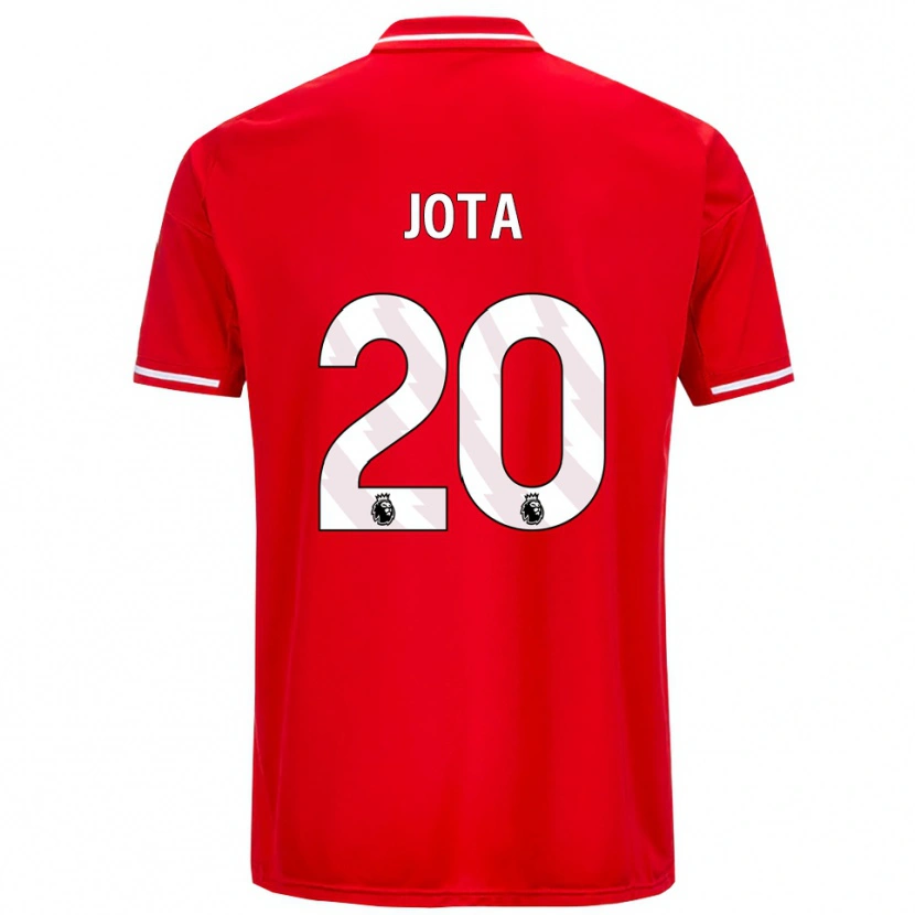Danxen Męski Jota Silva #20 Czerwono-Biały Domowa Koszulka 2025/26 Koszulki Klubowe