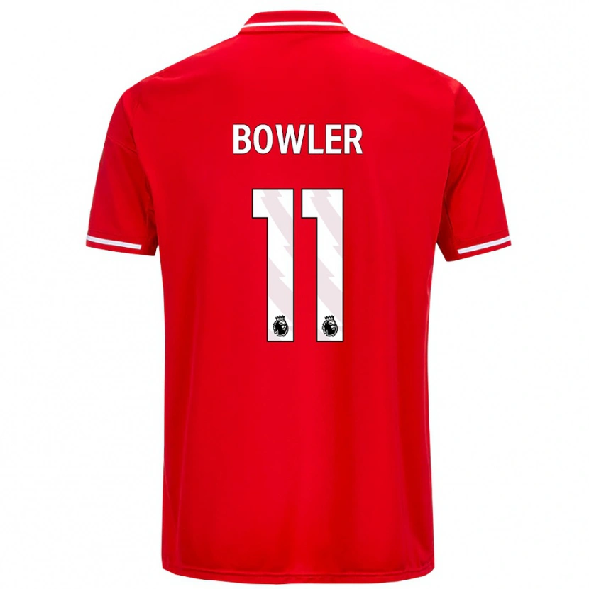 Danxen Męski Josh Bowler #11 Czerwono-Biały Domowa Koszulka 2025/26 Koszulki Klubowe