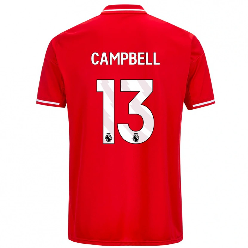 Danxen Męski Luke Campbell #13 Czerwono-Biały Domowa Koszulka 2025/26 Koszulki Klubowe