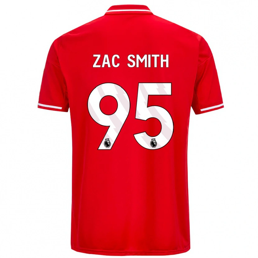 Danxen Męski Zac Smith #95 Czerwono-Biały Domowa Koszulka 2025/26 Koszulki Klubowe