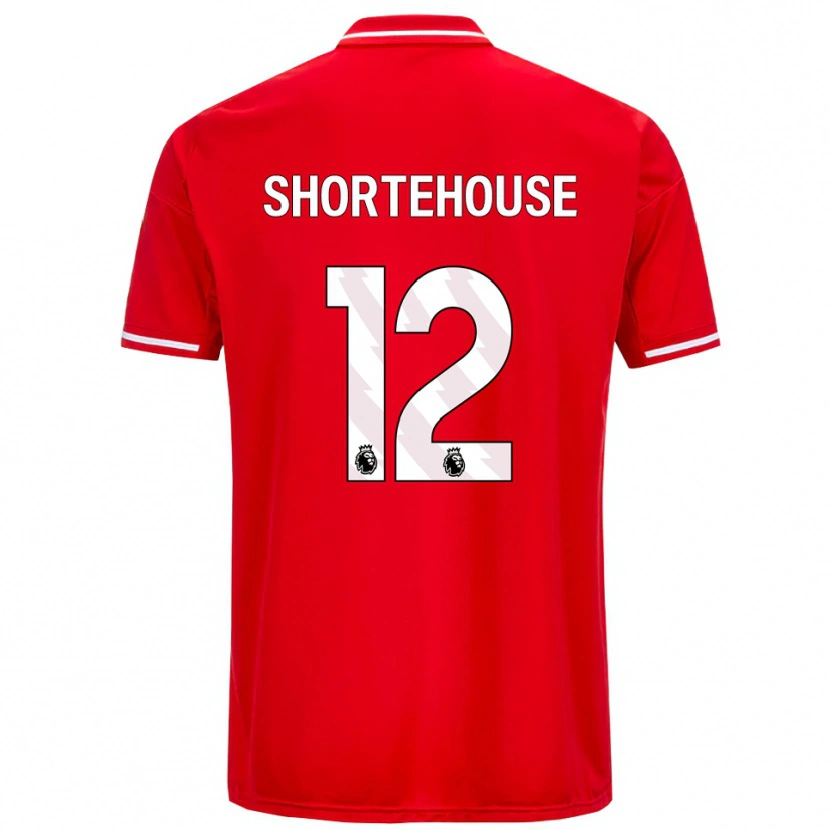 Danxen Męski Michael Shortehouse #12 Czerwono-Biały Domowa Koszulka 2025/26 Koszulki Klubowe