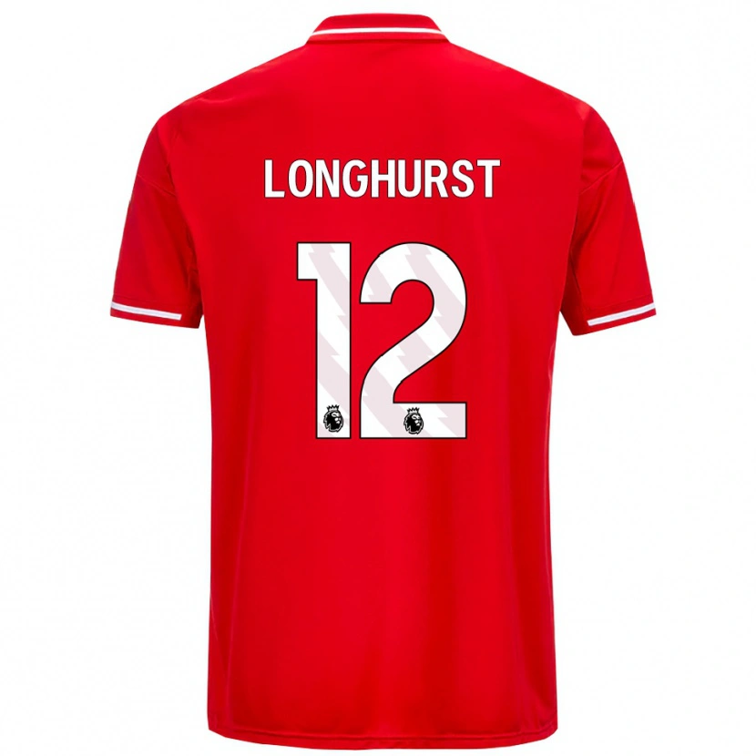 Danxen Męski Kate Longhurst #12 Czerwono-Biały Domowa Koszulka 2025/26 Koszulki Klubowe