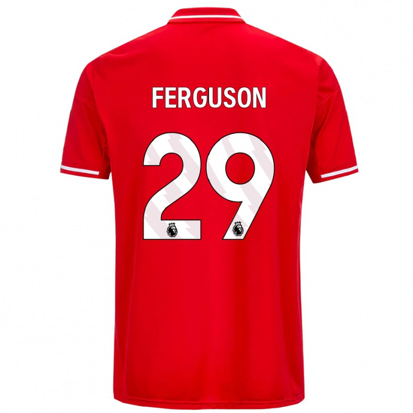Danxen Męski Georgie Ferguson #29 Czerwono-Biały Domowa Koszulka 2025/26 Koszulki Klubowe