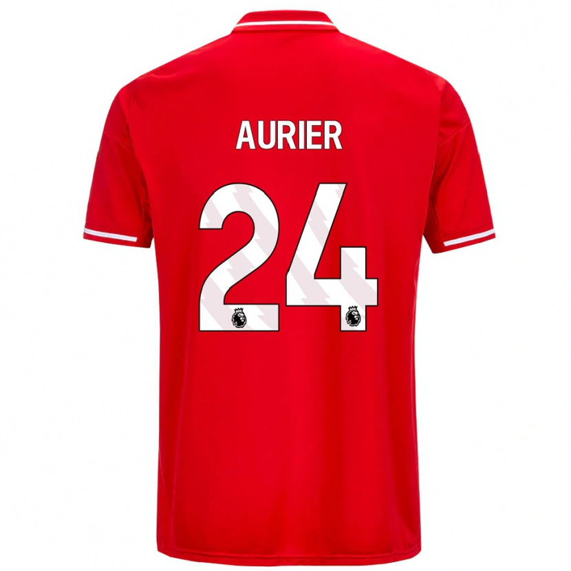 Danxen Męski Serge Aurier #24 Czerwono-Biały Domowa Koszulka 2025/26 Koszulki Klubowe