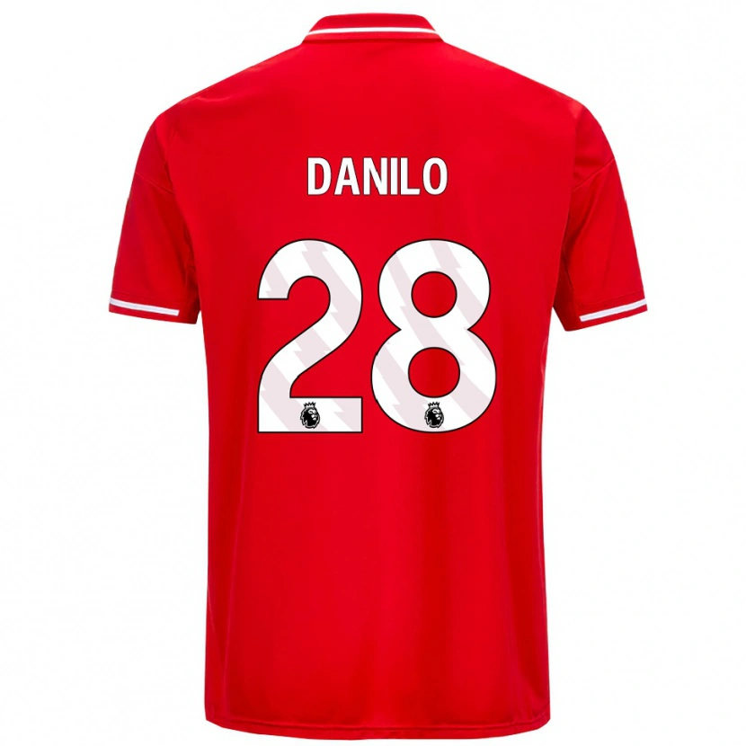 Danxen Męski Danilo #28 Czerwono-Biały Domowa Koszulka 2025/26 Koszulki Klubowe
