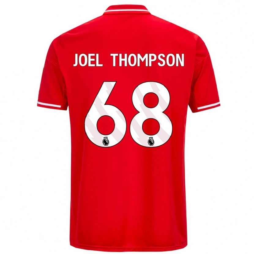 Danxen Męski Joel Thompson #68 Czerwono-Biały Domowa Koszulka 2025/26 Koszulki Klubowe