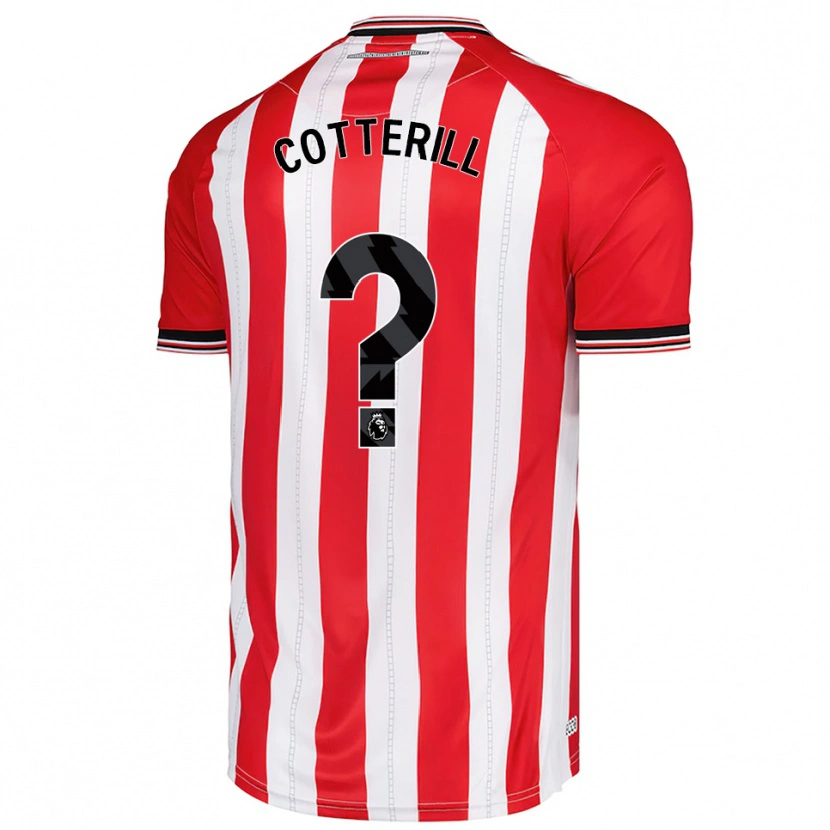 Danxen Męski Jamie Cotterill #0 Czerwono-Biały Domowa Koszulka 2025/26 Koszulki Klubowe