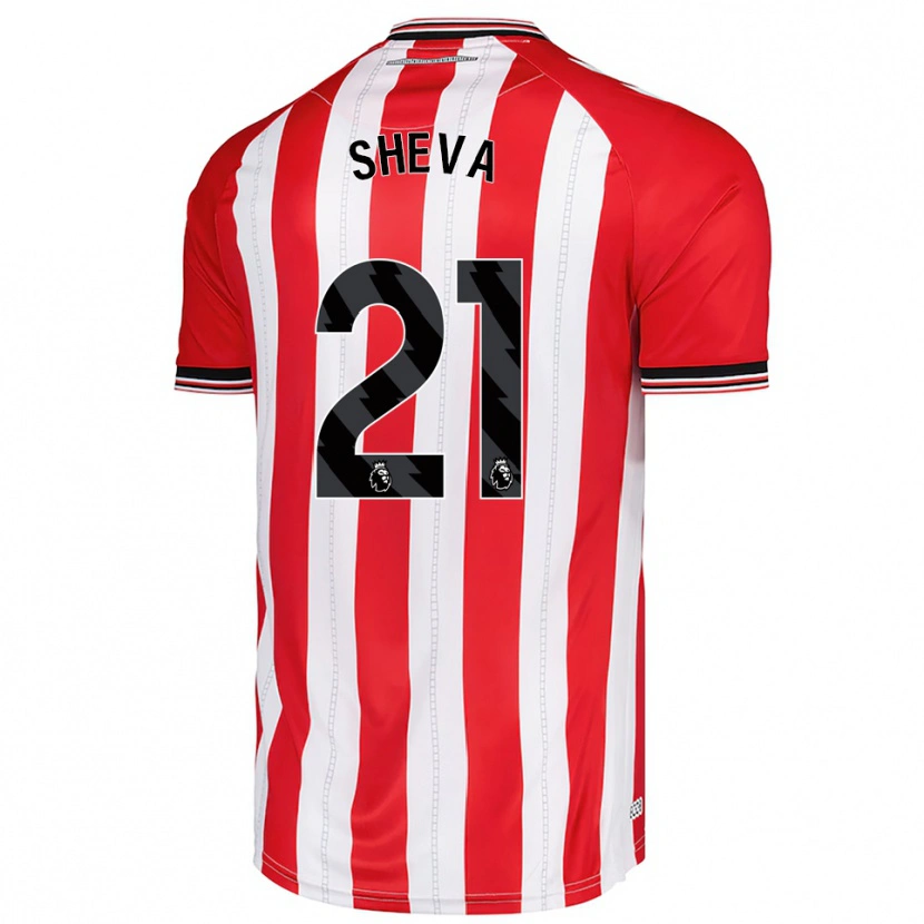 Danxen Męski Marissa Sheva #21 Czerwono-Biały Domowa Koszulka 2025/26 Koszulki Klubowe
