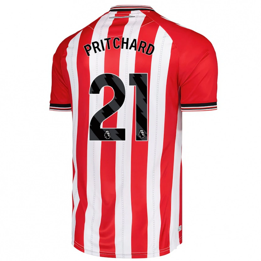 Danxen Męski Alex Pritchard #21 Czerwono-Biały Domowa Koszulka 2025/26 Koszulki Klubowe