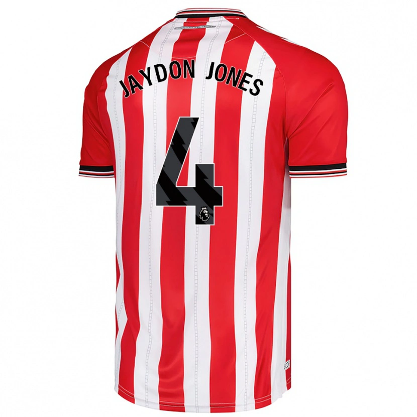 Danxen Męski Jaydon Jones #4 Czerwono-Biały Domowa Koszulka 2025/26 Koszulki Klubowe