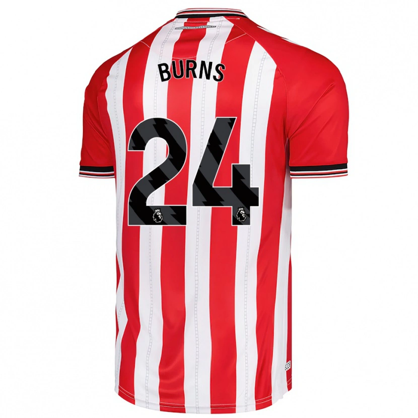 Danxen Męski Matthew Burns #24 Czerwono-Biały Domowa Koszulka 2025/26 Koszulki Klubowe