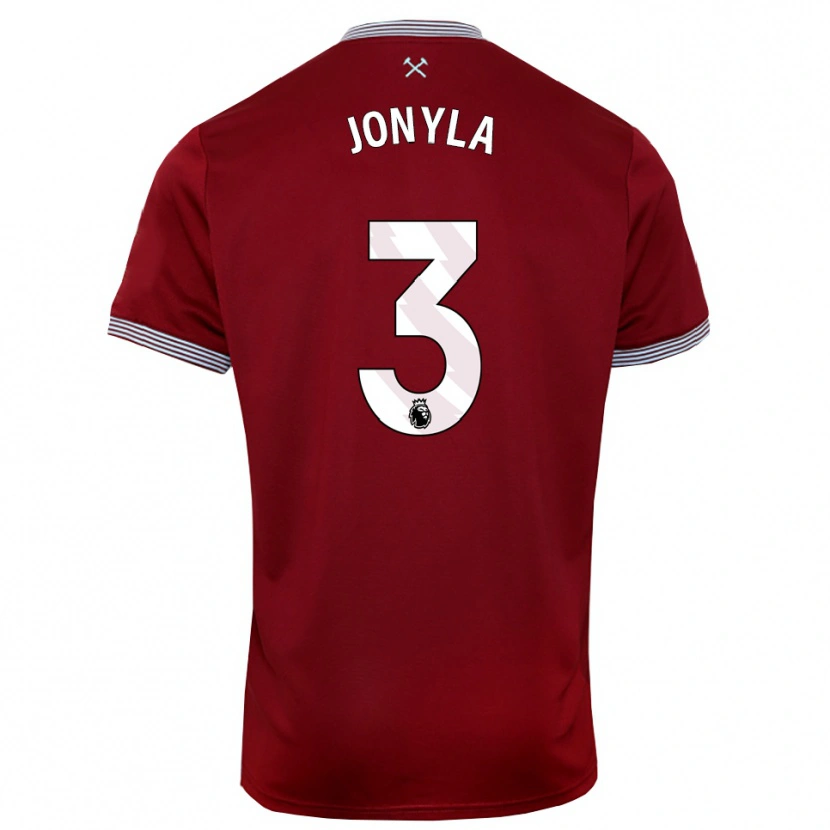 Danxen Męski Tomas Jonyla #3 Burgundowo-Biały Domowa Koszulka 2025/26 Koszulki Klubowe
